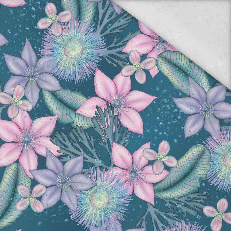 WATER WORLD pat. 1 / sea blue - Waterproof woven fabric