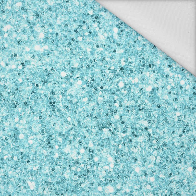 BLUE GLITTER (WONDERLAND) - Waterproof woven fabric