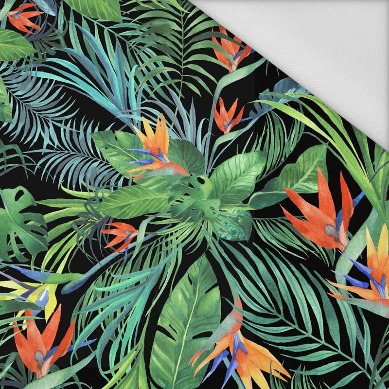 PARADISE JUNGLE / black - Waterproof woven fabric