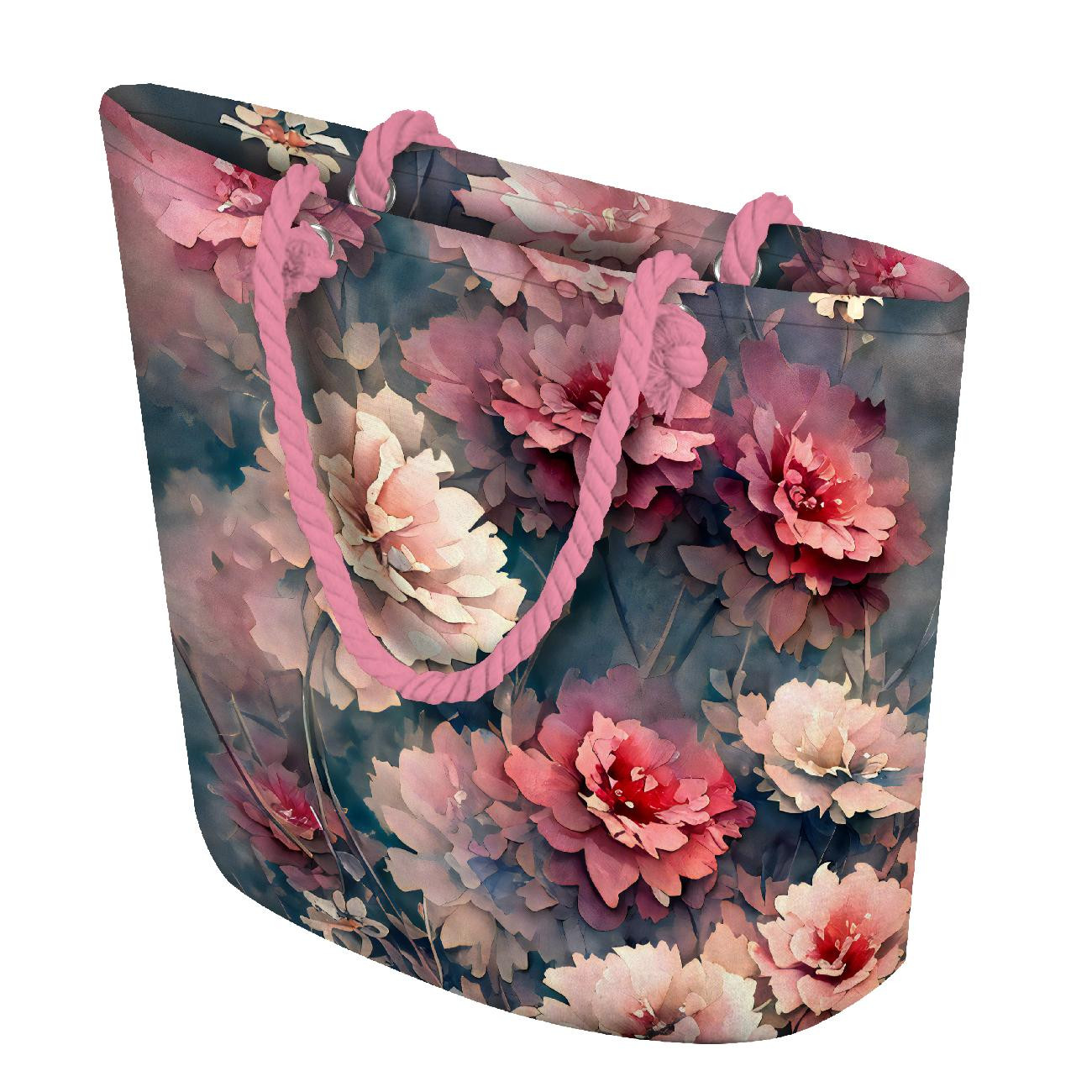 TOTE BAG - VINTAGE FLOWERS PAT. 7 - sewing set