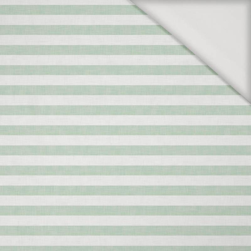 STRIPES 1x1 - acid white/ acid mint - Viscose jersey