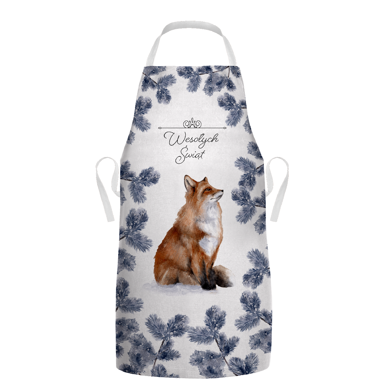 CHRISTMAS APRON - WESOŁYCH ŚWIĄT / fox