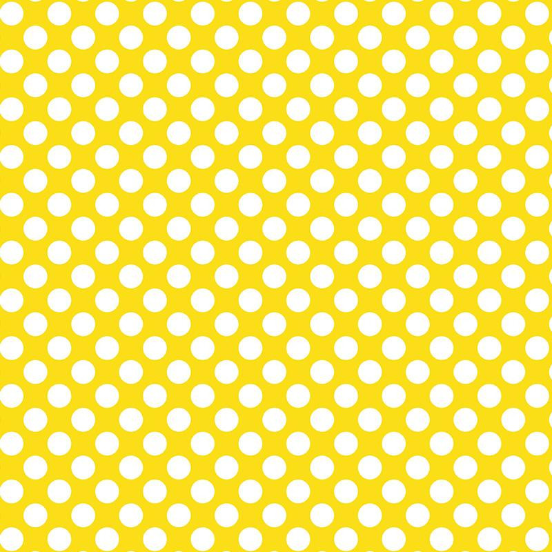 WHITE DOTS / yellow