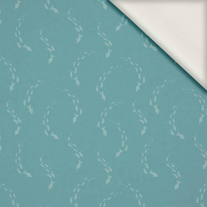 SHOAL pat. 2 (BLUE PLANET) - Waterproof woven fabric