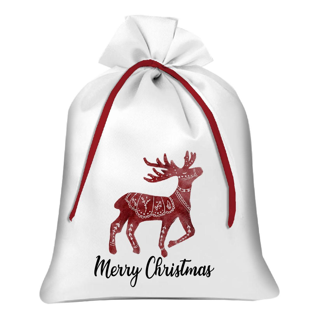 Gift pouches - REINDEERS (NORDIC CHRISTMAS) - sewing set