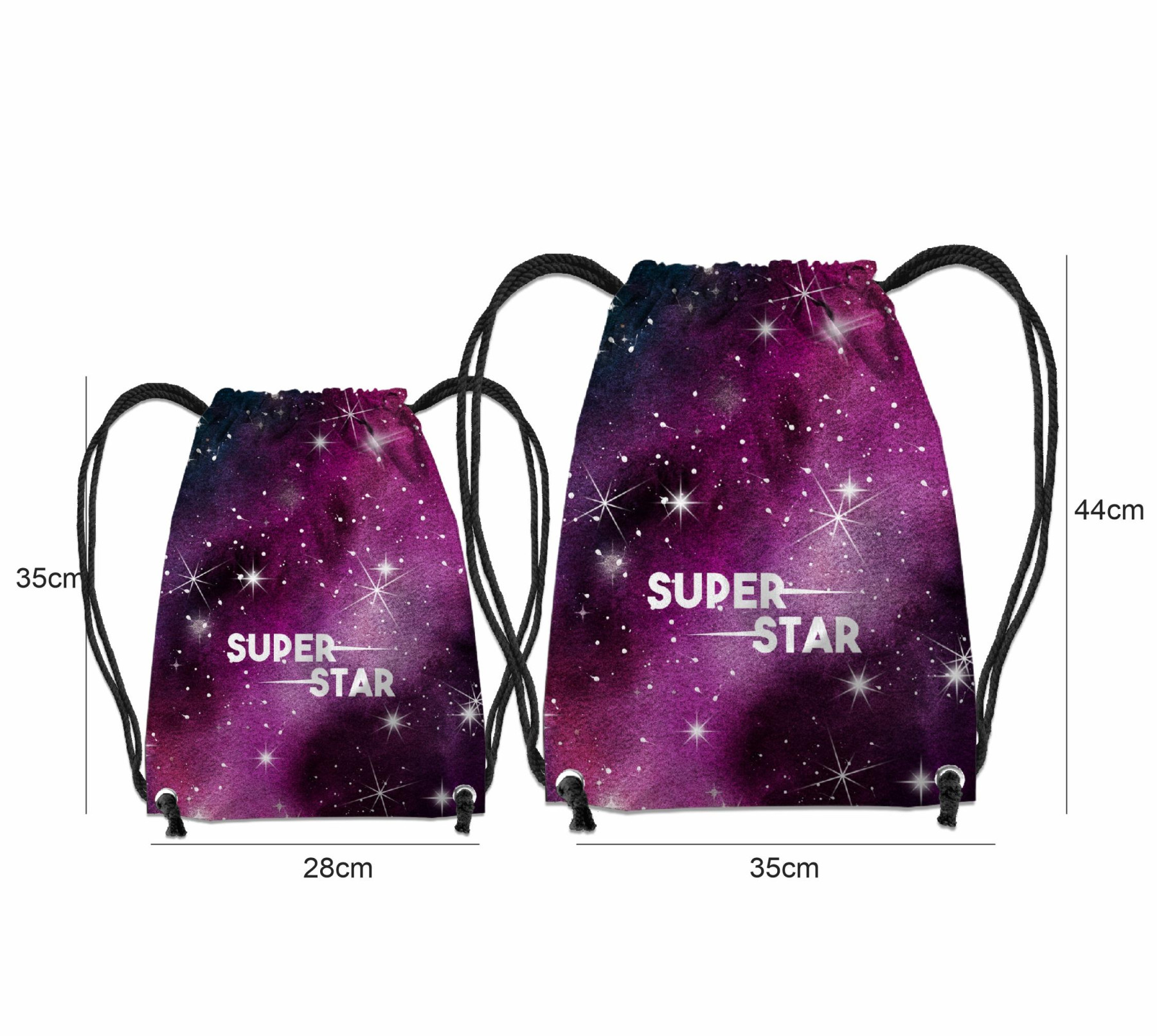 GYM BAG - WATERCOLOR GALAXY PAT. 8 - sewing set
