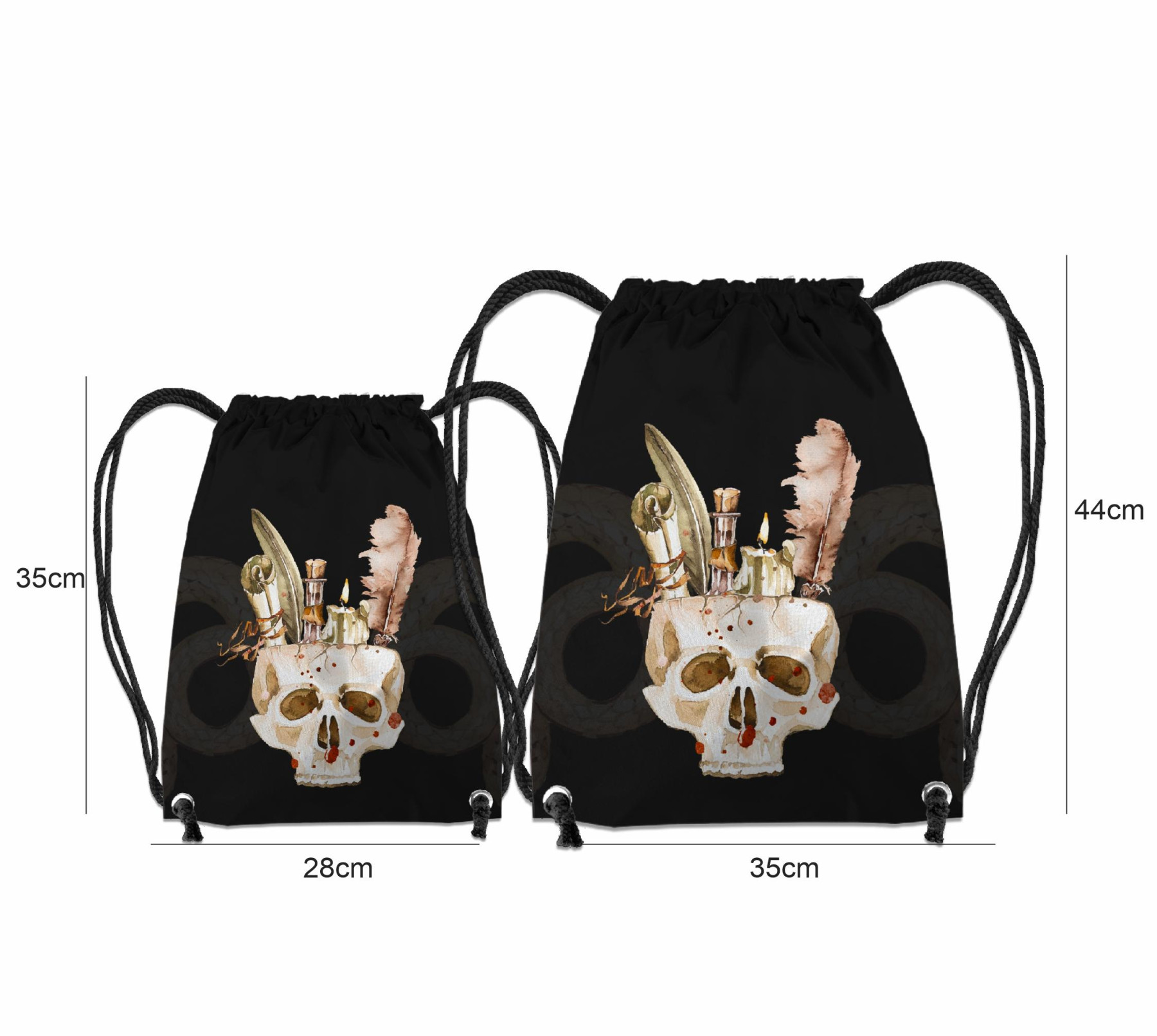 GYM BAG - SKULL (MAGIC) - sewing set