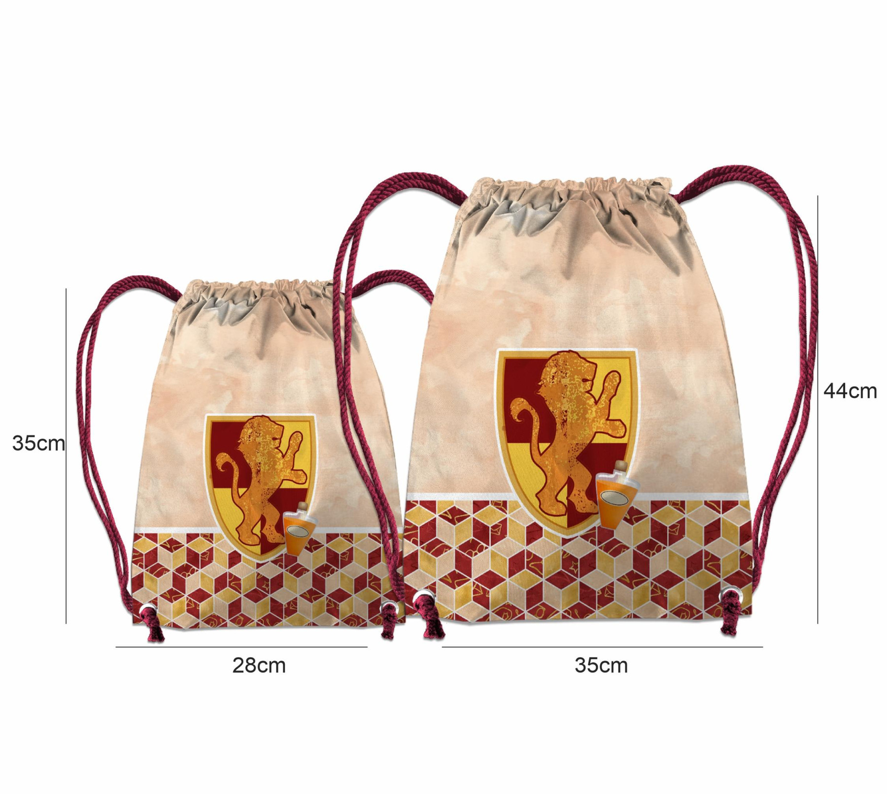 GYM BAG - COAT OF ARMS pat. 4 (MAGIC SCHOOL) - sewing set