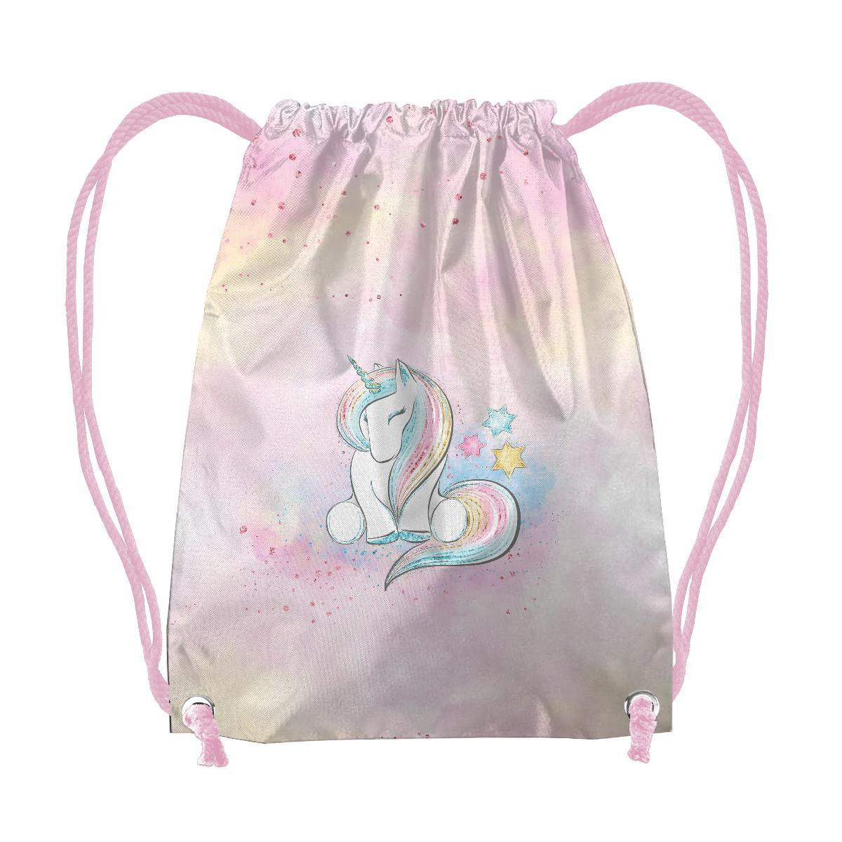 GYM BAG - UNICORNS AND RAINBOW  pat. 2 (WONDERLAND) - sewing set