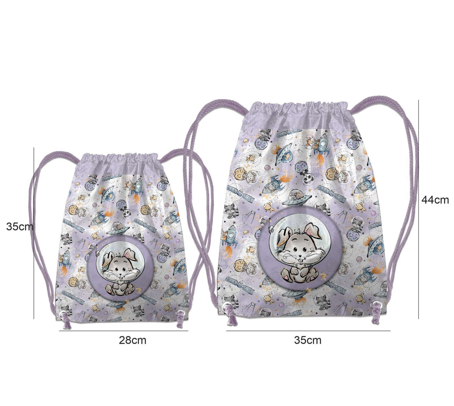 GYM BAG - SPACE CUTIES pat. 10 (CUTIES IN THE SPACE) - sewing set