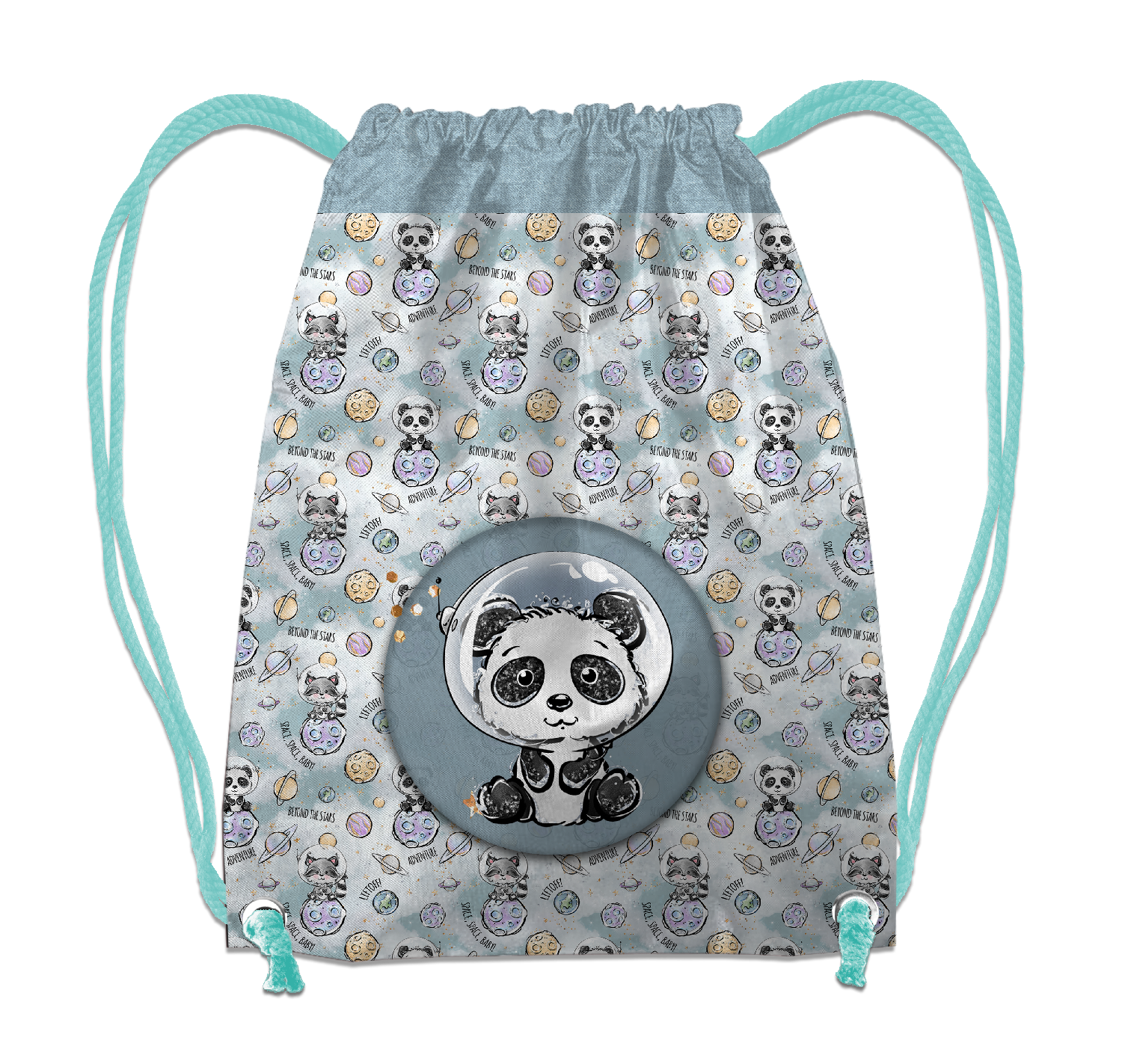 GYM BAG - SPACE CUTIES pat. 12 (CUTIES IN THE SPACE) - sewing set