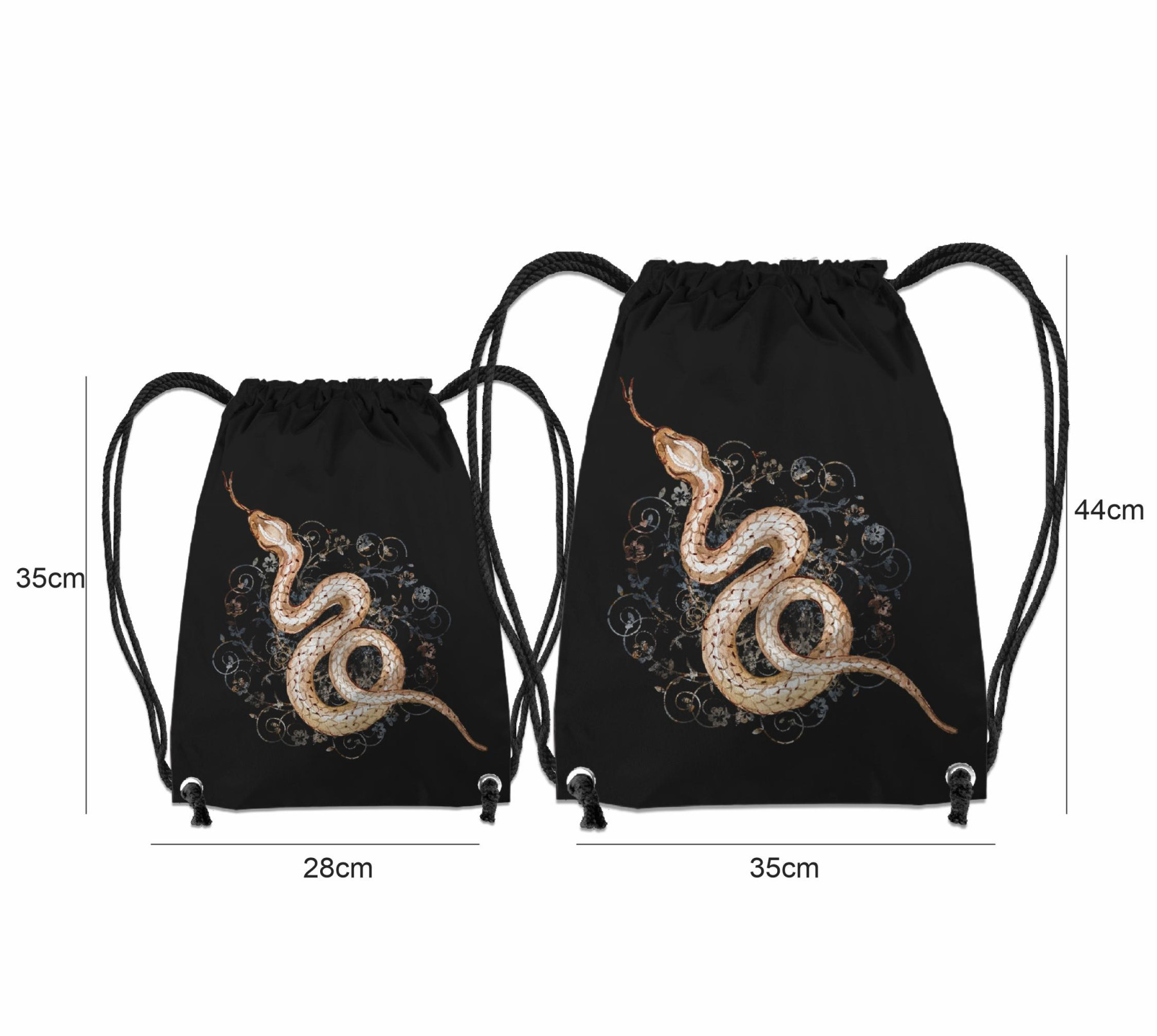 GYM BAG - SNAKE pat. 1 (MAGIC) - sewing set