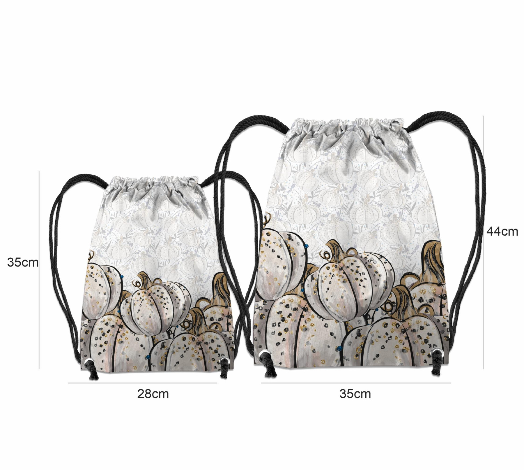 GYM BAG - ENCHANTED PUMPKINS (ENCHANTED NIGHT) - sewing set
