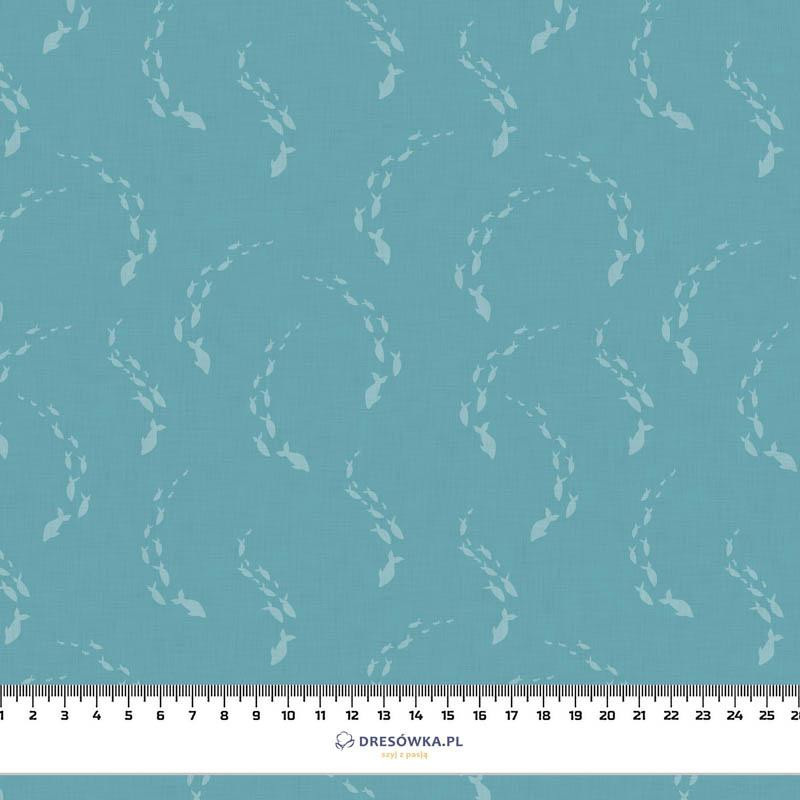 SHOAL pat. 2 (BLUE PLANET) - Waterproof woven fabric