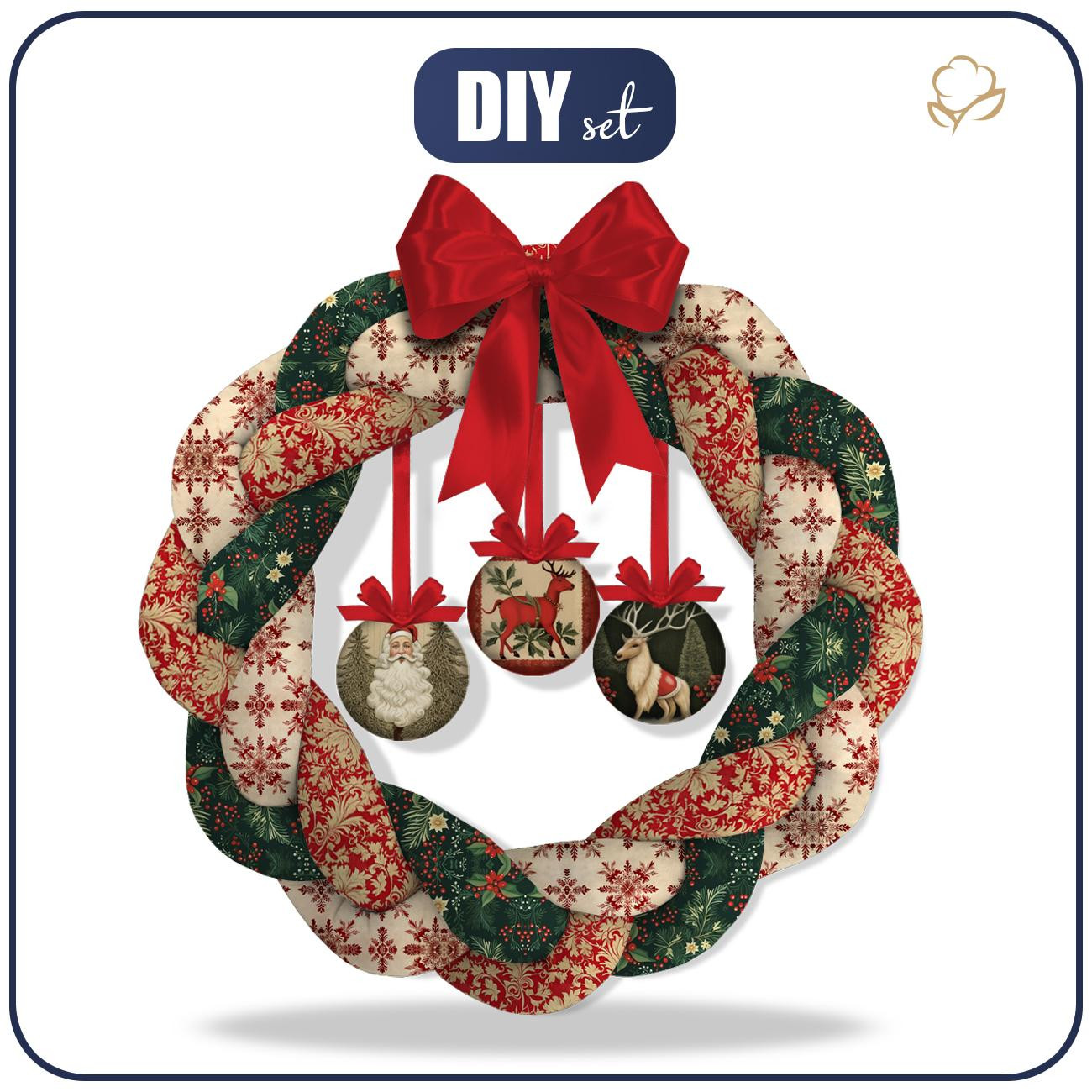 CHRISTMAS WREATH - CHRISTMAS TIME PAT. 1 - sewing set