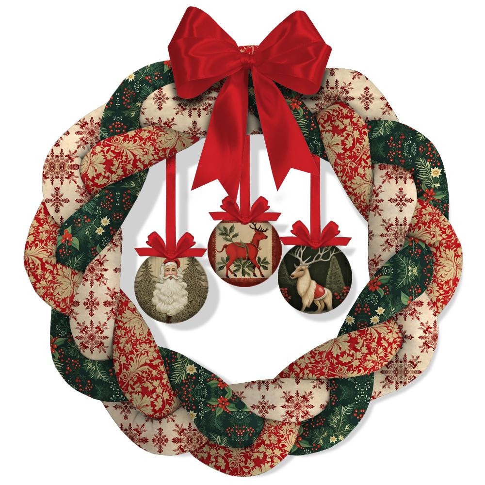 CHRISTMAS WREATH - CHRISTMAS TIME PAT. 1 - sewing set