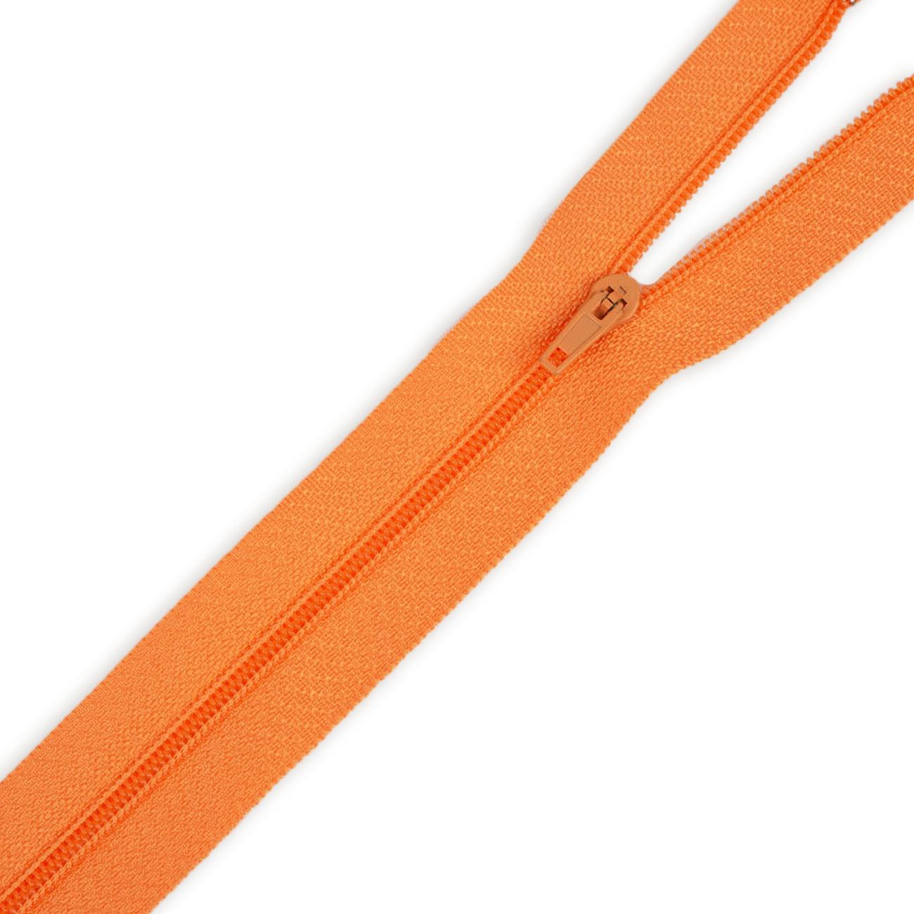 Coil zipper 18cm Closed-end - orange