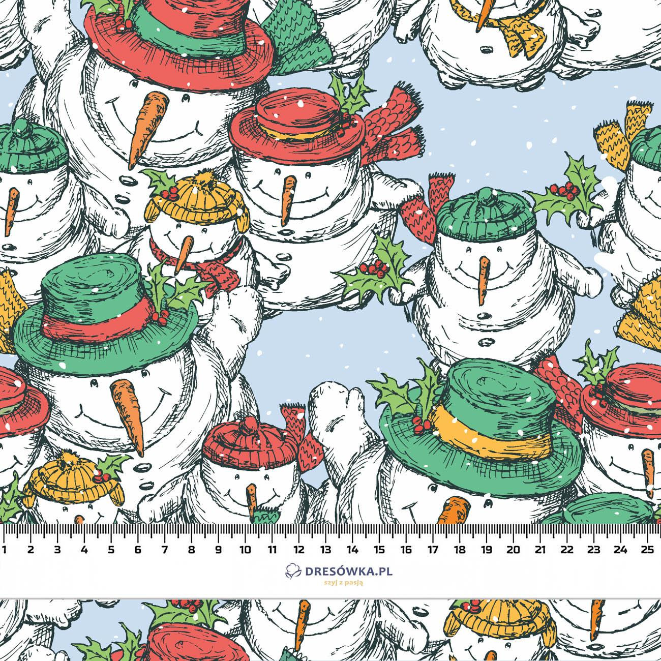 SNOWMEN IN CAPS - single jersey 