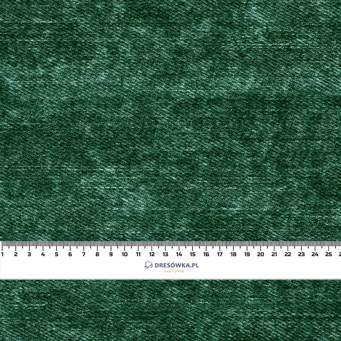 VINTAGE LOOK JEANS (bottle green) - looped knit fabric