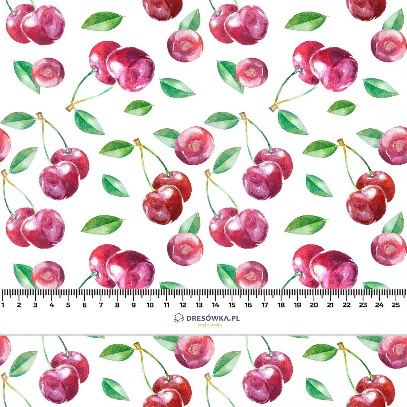 CHERRIES / PAT. 4 - Cotton woven fabric