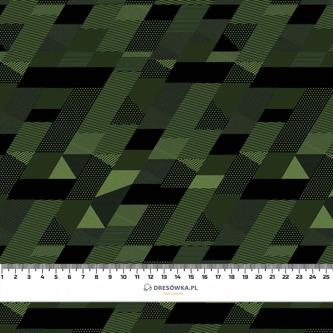  GEOMETRIC CAMOUFLAGE pat. 1 - brushed knitwear with elastane ITY