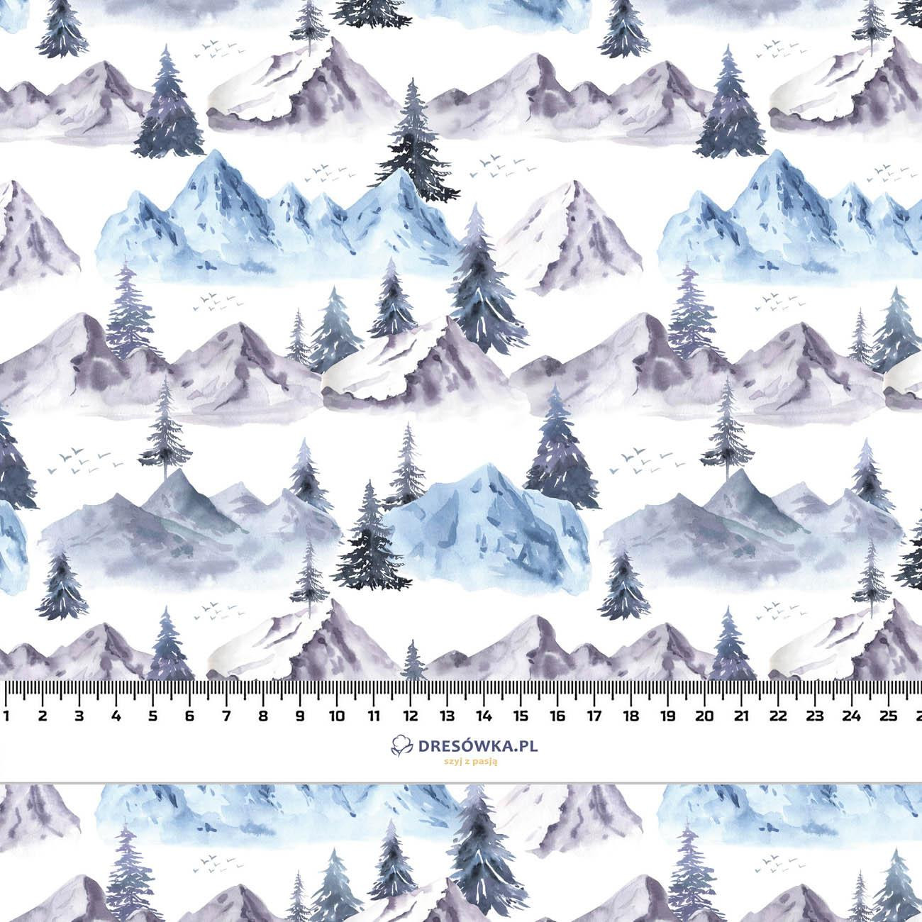BERGE M.2 (GEMALTER WALD) - Cotton woven fabric