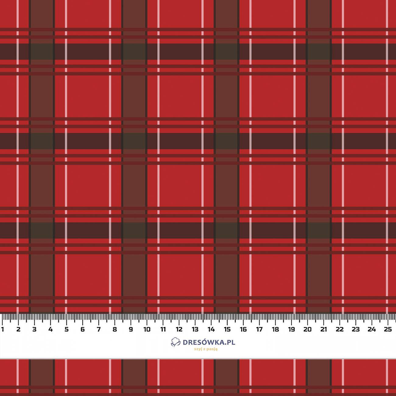 CHECK PAT. 11 / red - Waterproof woven fabric