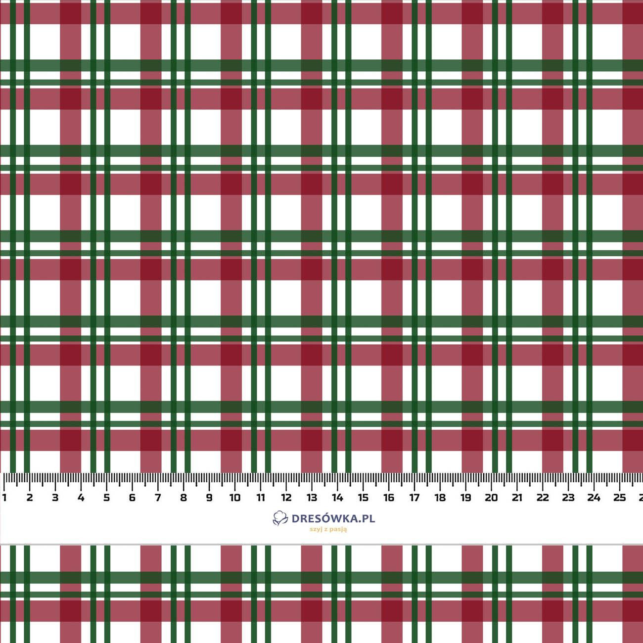 CHECK PAT. 1 / red - looped knit fabric