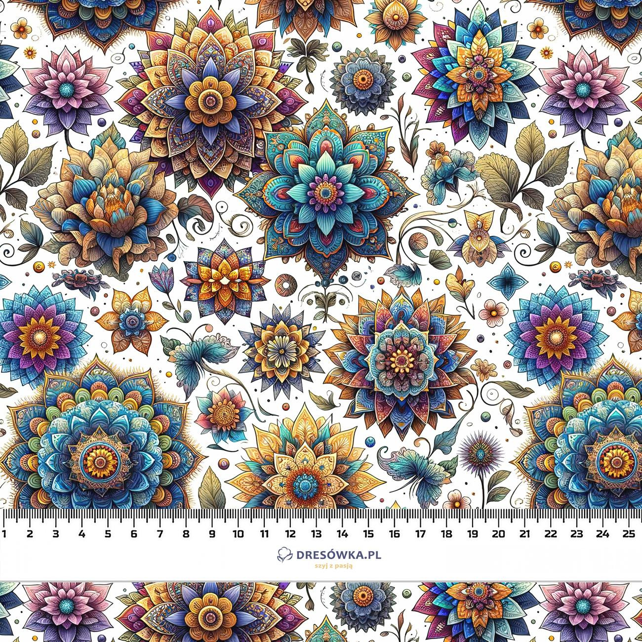 COLORFUL MANDALA pat. 6 - Cotton woven fabric