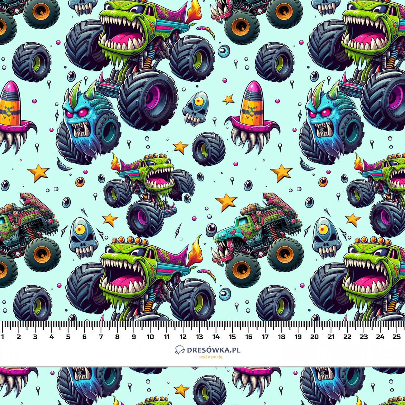 MONSTER TRUCK PAT. 3 - looped knit fabric