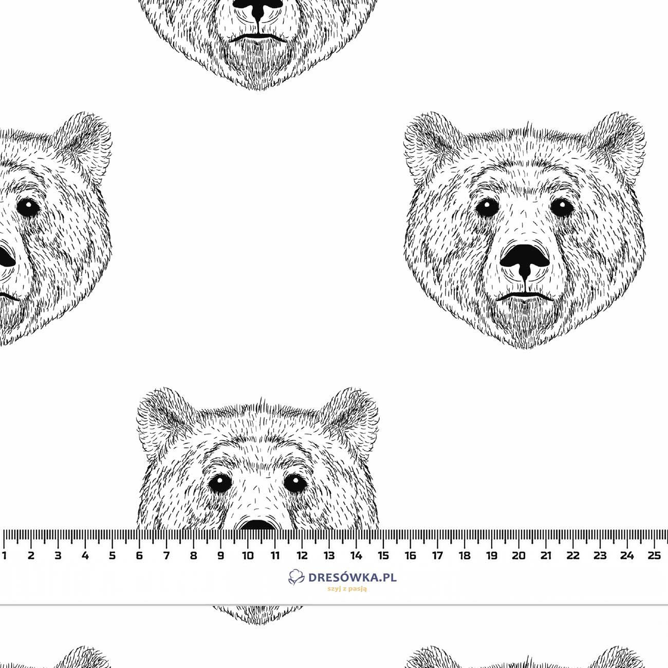 BEARS (heads) - Waterproof woven fabric
