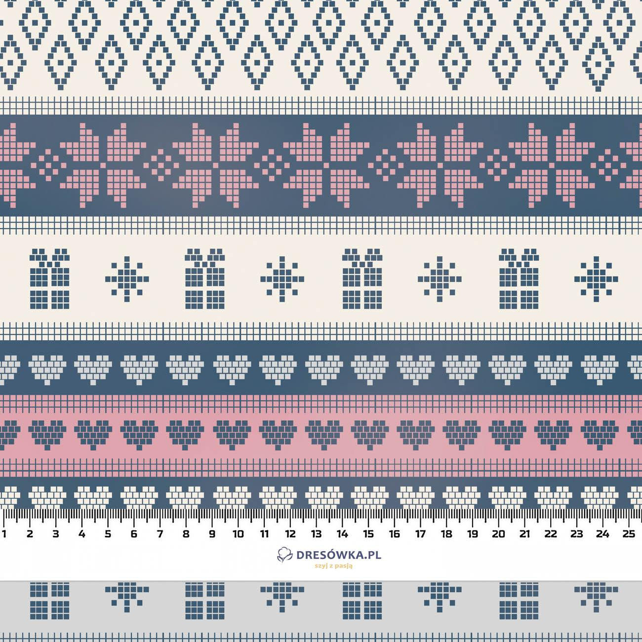 NORWEGIAN MIX PAT. 2 (NORWEGIAN PATTERNS) - brushed knitwear with elastane ITY