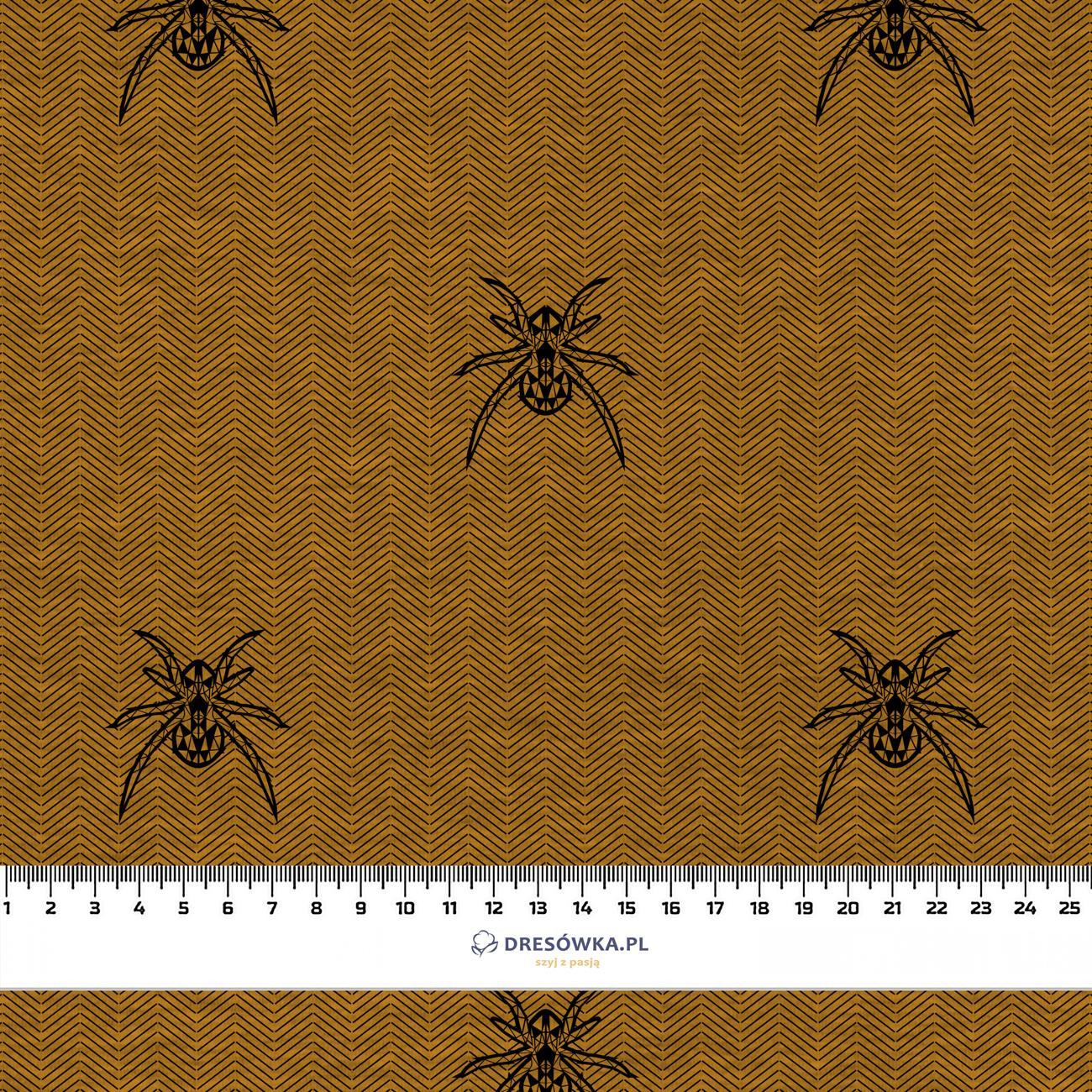 SPIDER / NIGHT CALL / mustard - looped knit fabric