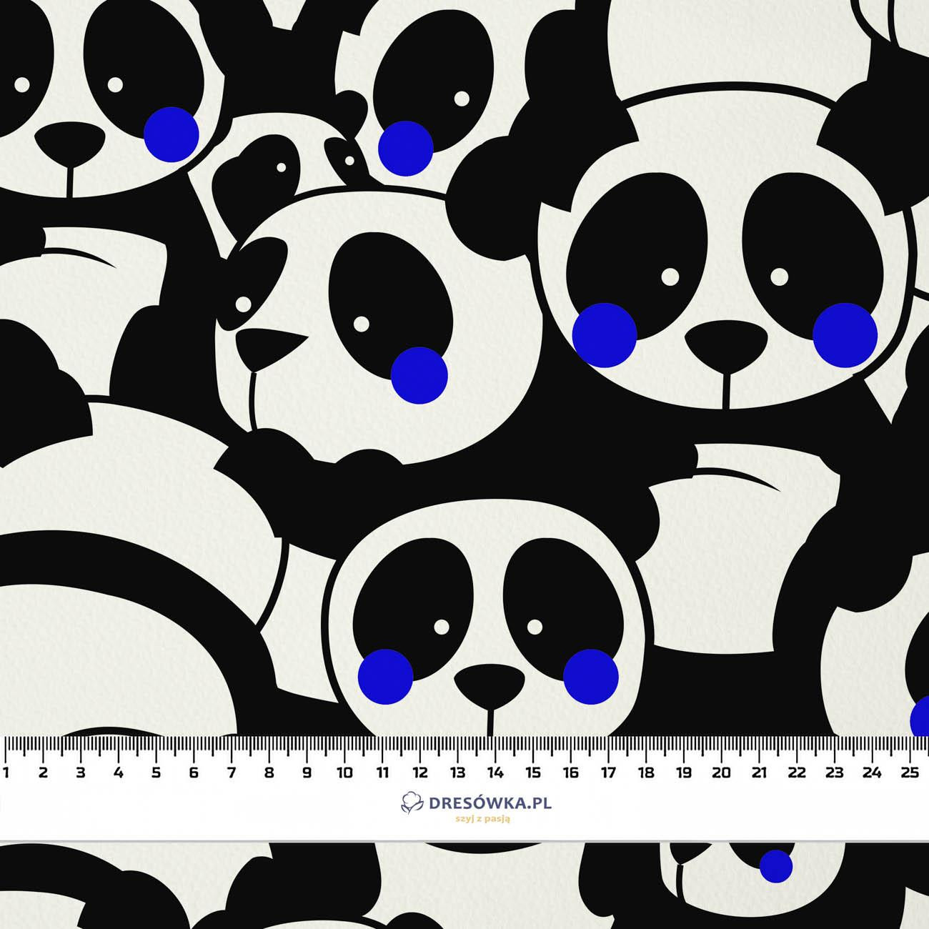 PANDAS / classic blue - lycra 300g