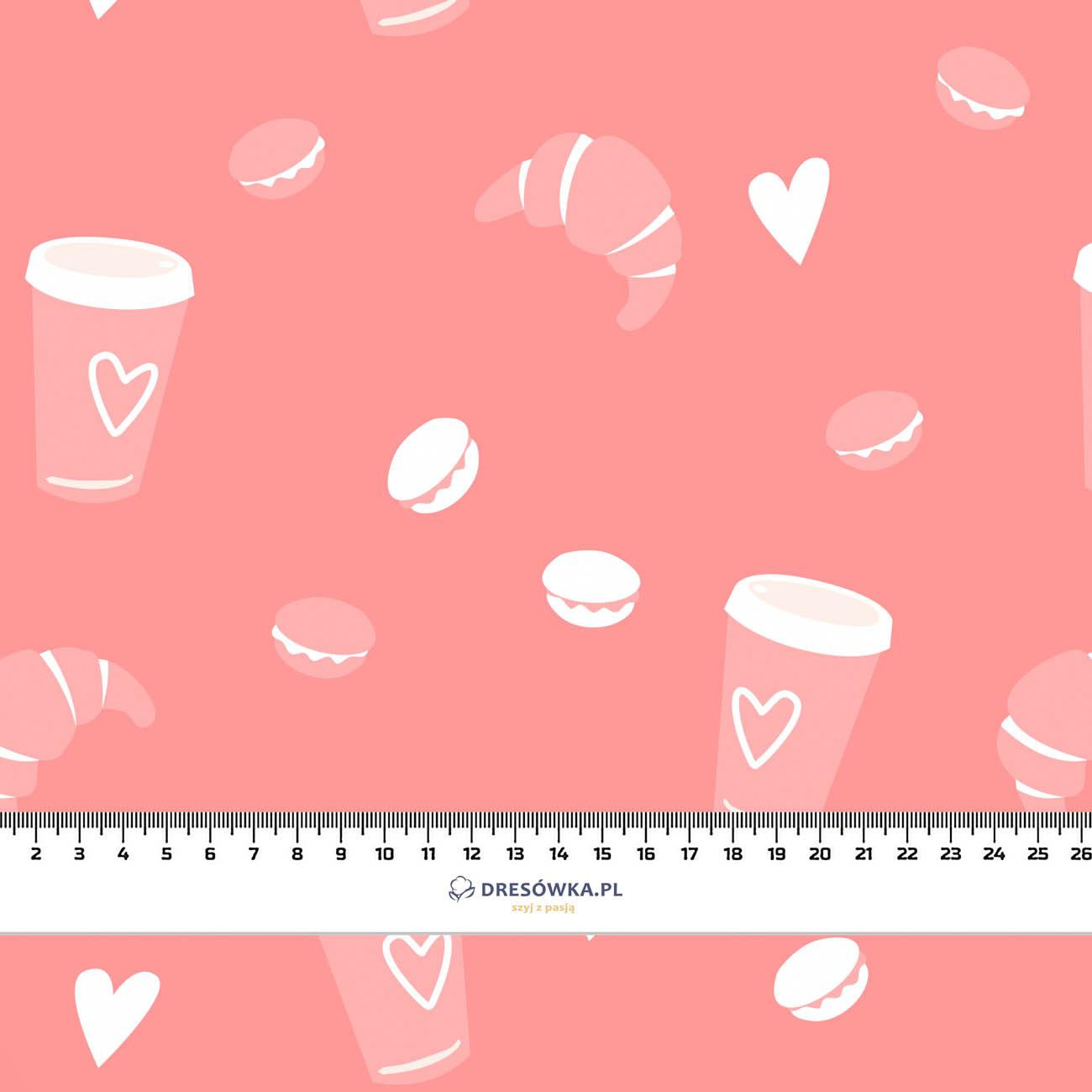 Paris Breakfast ( J'adore Paris) / peach- Upholstery velour 
