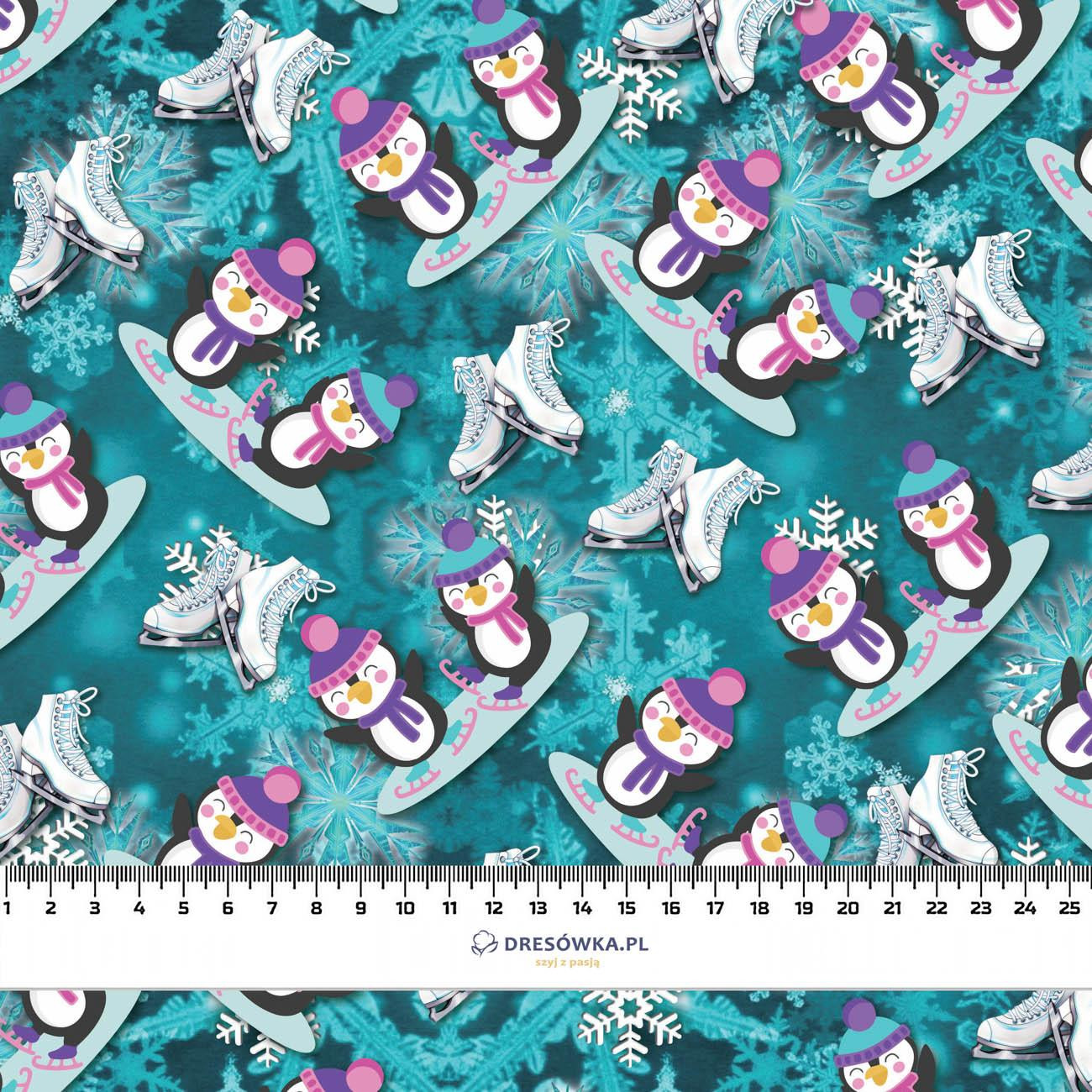 ICE SKATING PENGUINS PAT. 2 (PENGUINS) - Nylon fabric PUMI
