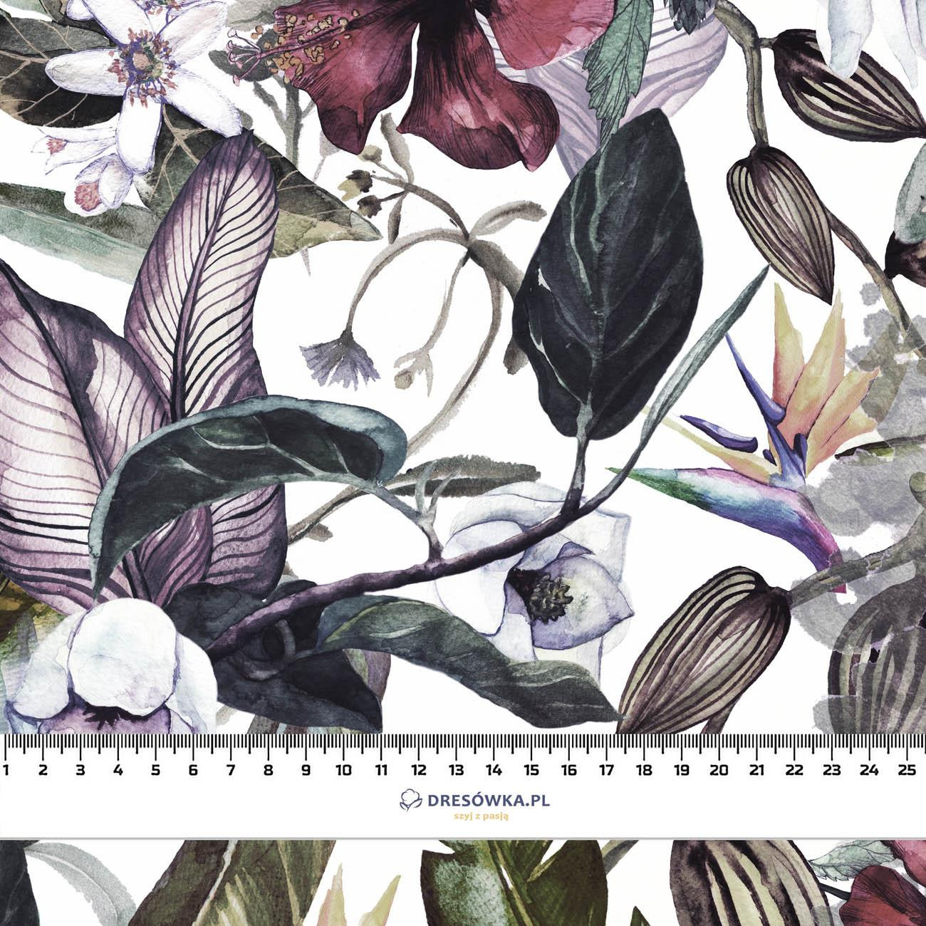 PARADISE FLOWERS - viscose woven fabric