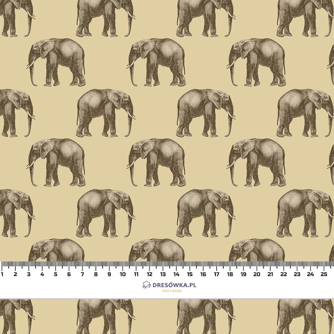 ELEPHANTS (SAFARI) - Cotton woven fabric