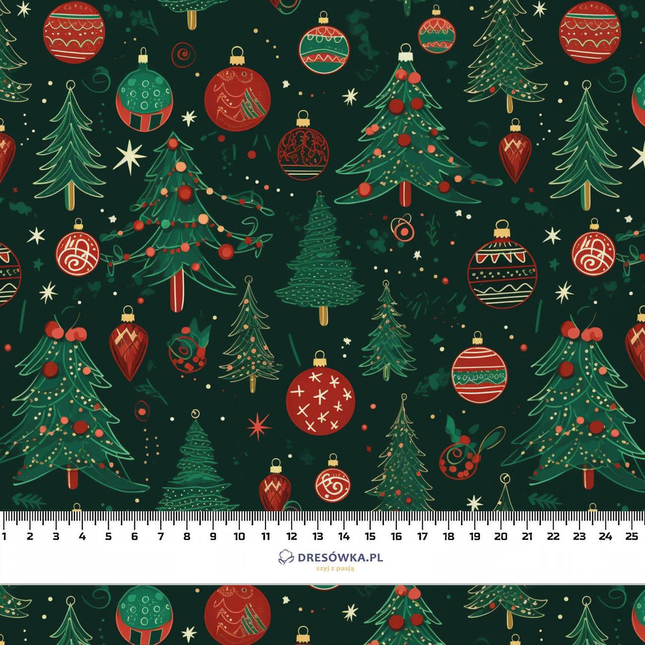 CHRISTMAS TREE PAT. 3 - Woven Fabric for tablecloths