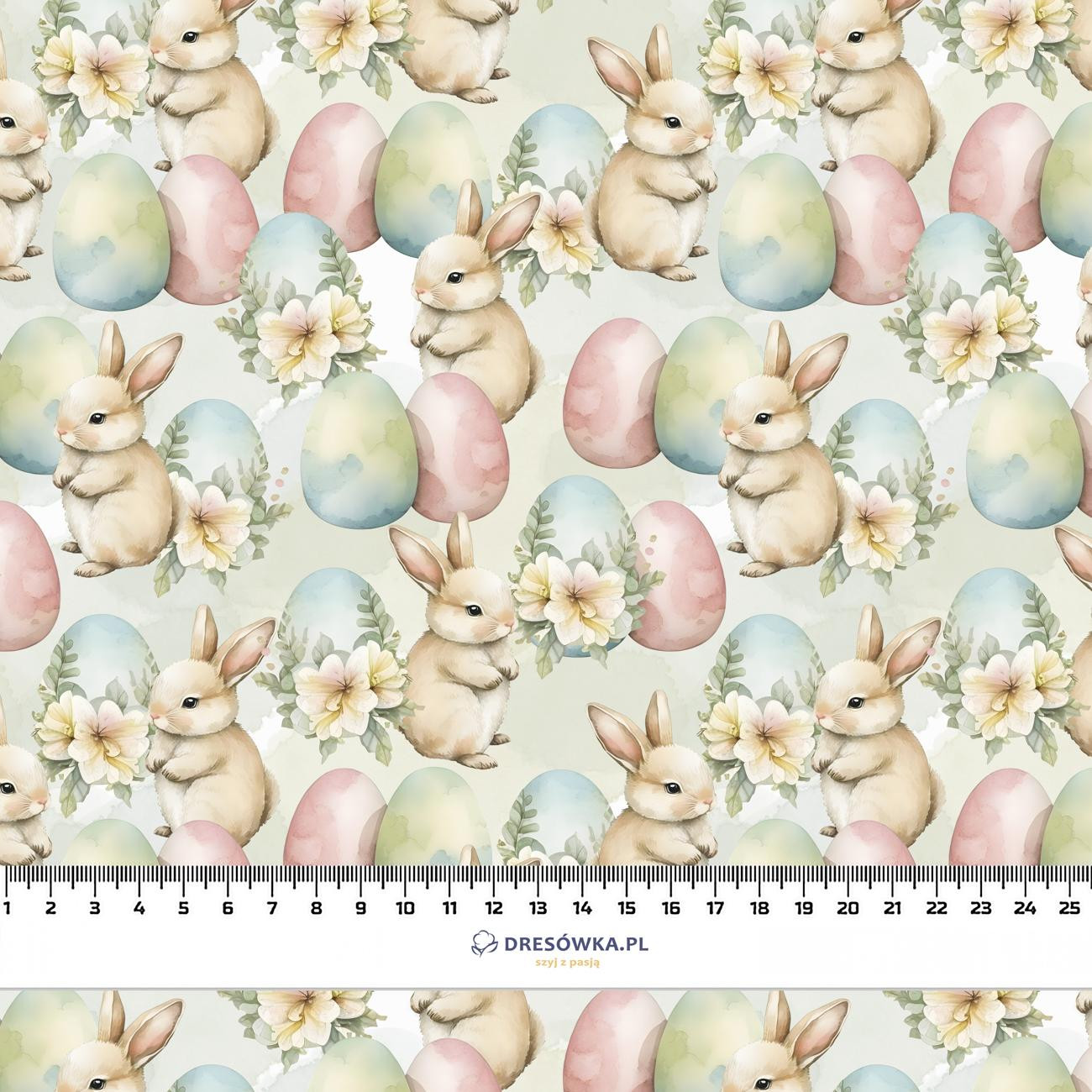 BUNNY EASTER PAT. 2 - looped knit fabric