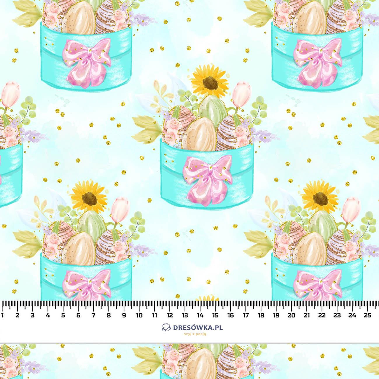 EASTER BOX (CUTE BUNNIES) - single jersey with elastane 