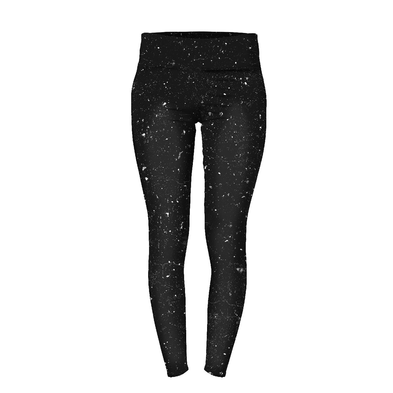 WOMEN'S THERMO LEGGINGS (GRETA) - CONCRETE / black - sewing set