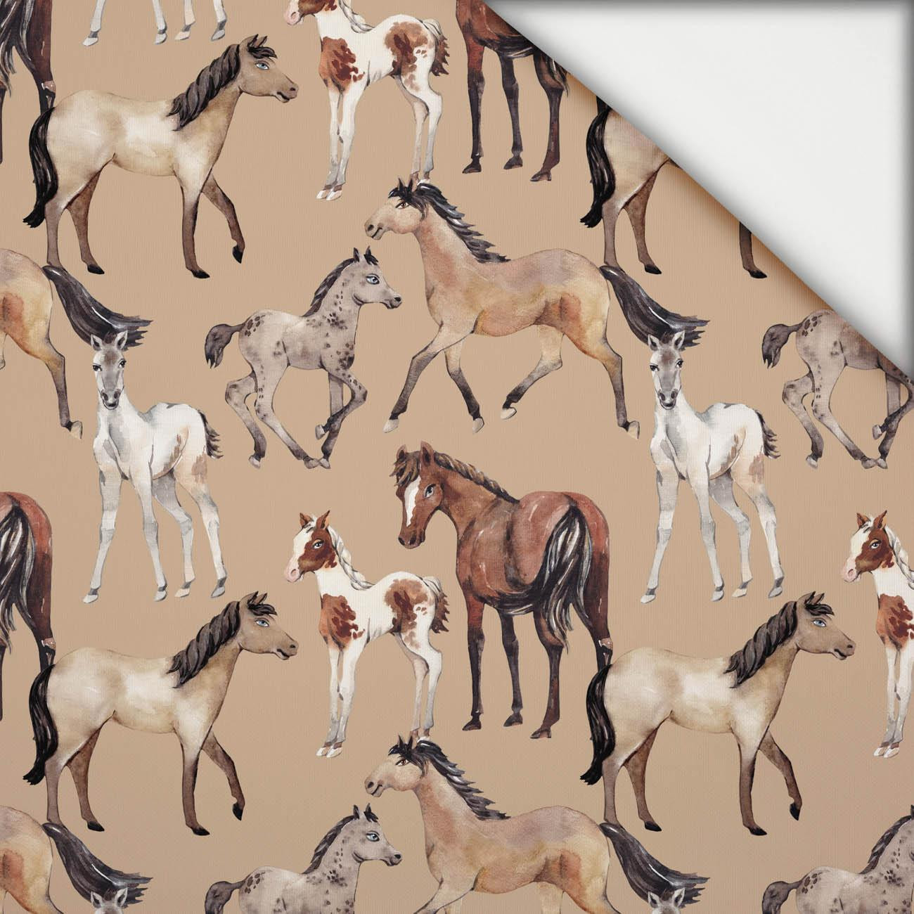 HORSES / beige - light brushed knitwear