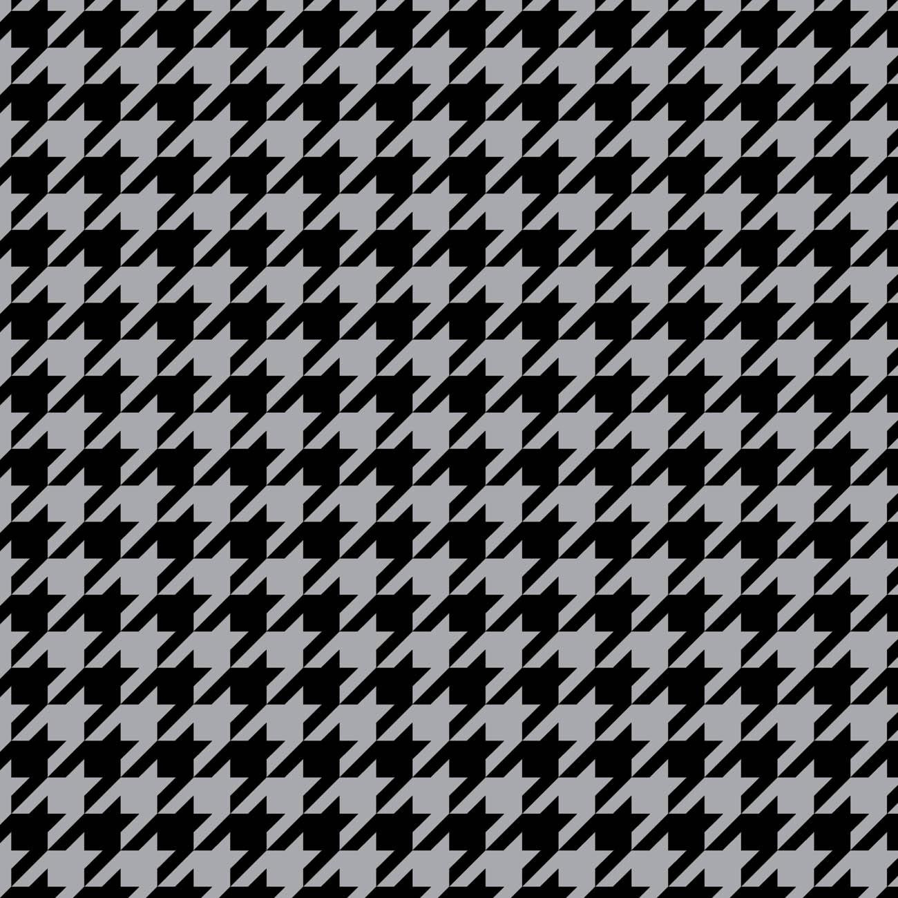 BLACK HOUNDSTOOTH / grey