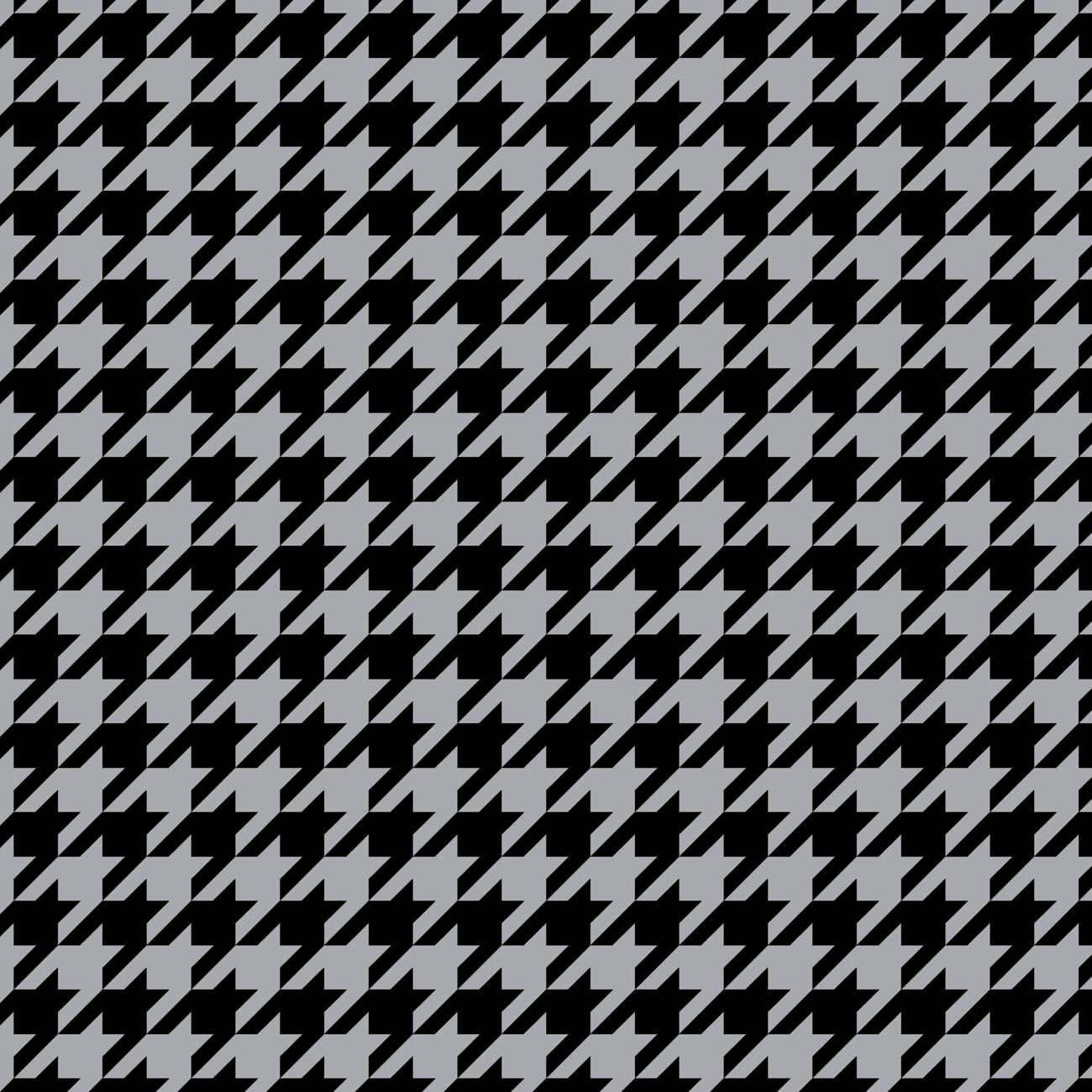 BLACK HOUNDSTOOTH / grey