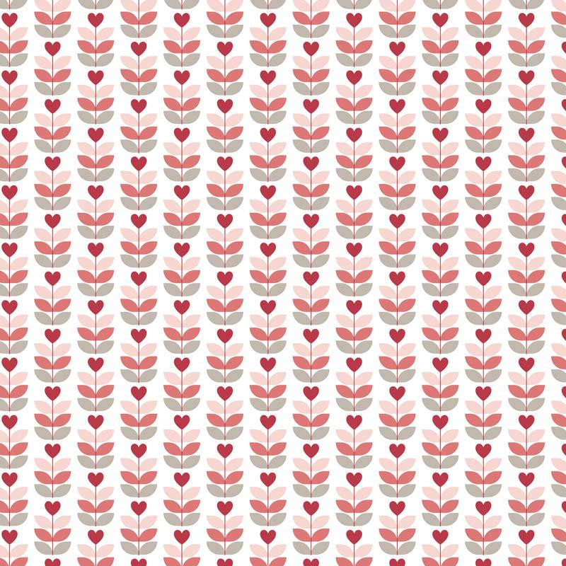 LOVE TULIPS / white (VALENTINE'S HEARTS)