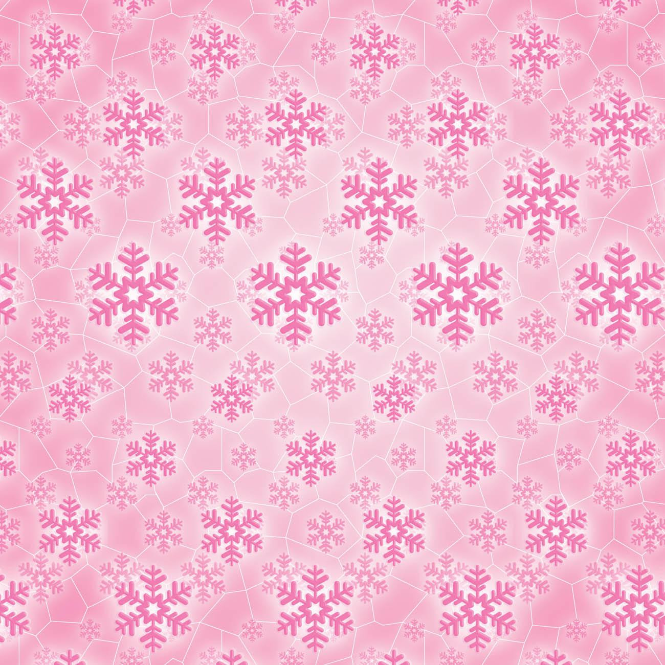 PINK SNOWFLAKES (PENGUINS)