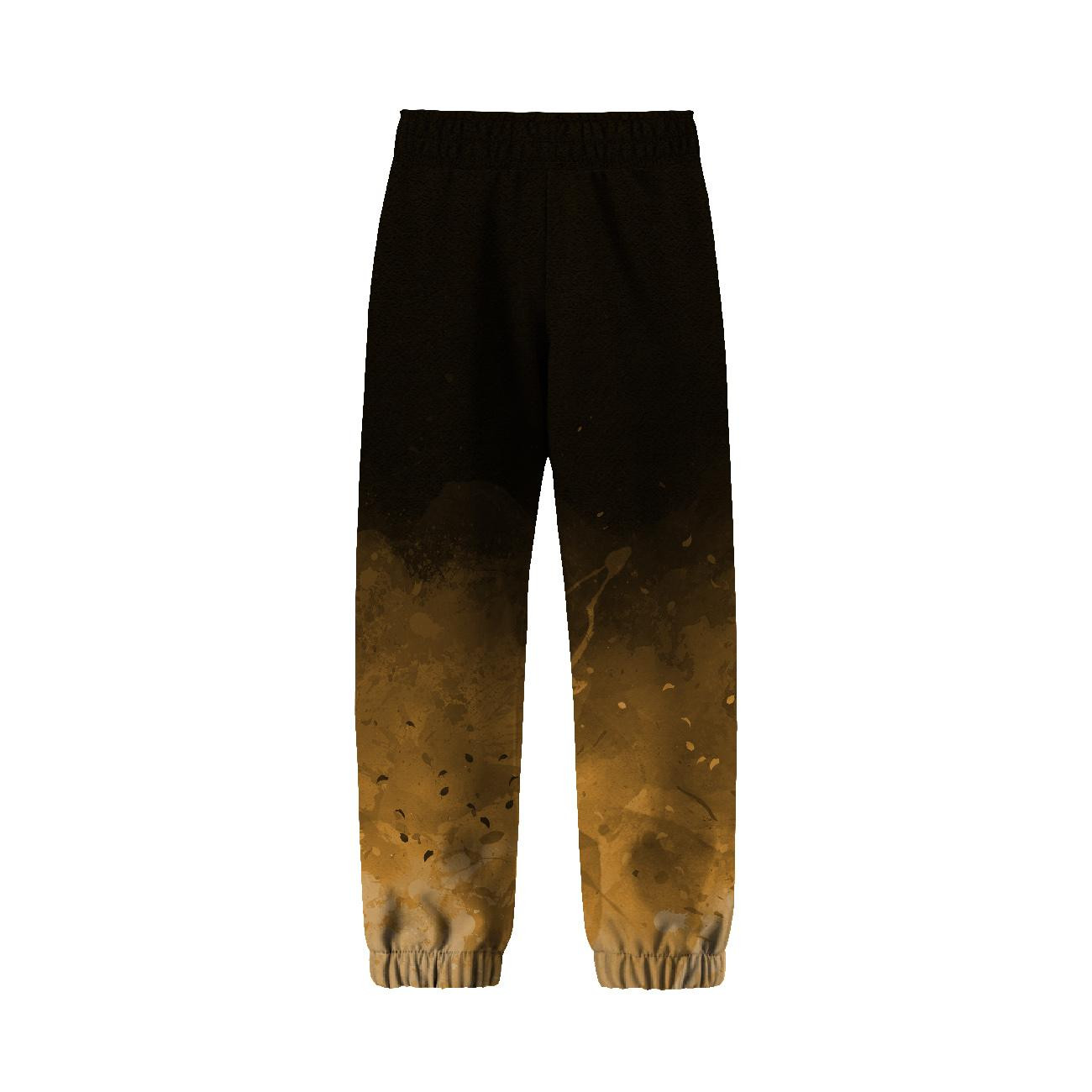 CHILDREN'S SOFTSHELL TROUSERS (YETI) - SPECKS (gold) / black