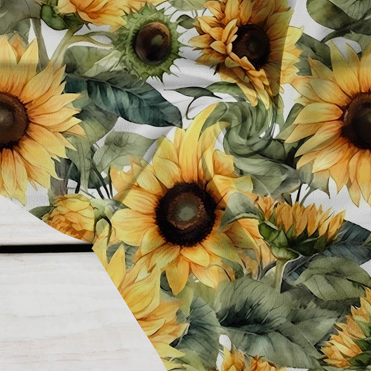 PAINTED SUNFLOWERS pat. 3 - Crepe