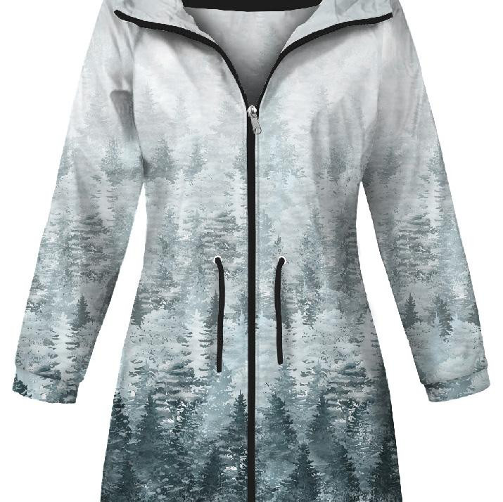 WOMEN'S PARKA (ANNA) - FORREST OMBRE (WINTER IN THE MOUNTAIN) - softshell